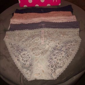 (5) Large VS Lace Bikini Panty Bundle